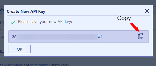 Cohere API key