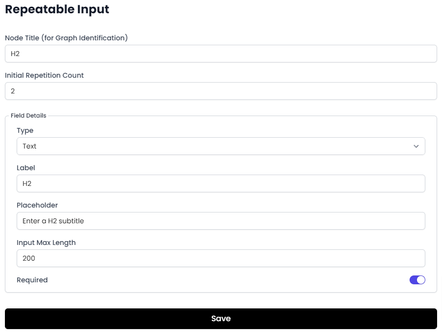 Repeatable node in AI flow
