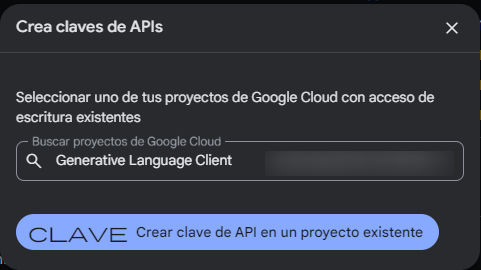 clave api google gemini