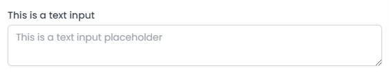Input tipo texto