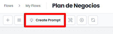 crear prompt en flujo de IA