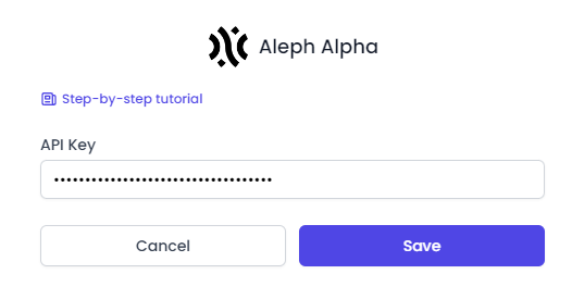 conectar ai content labs con aleph alpha