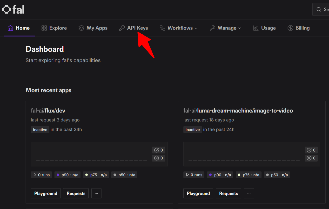 Falai Dashboard