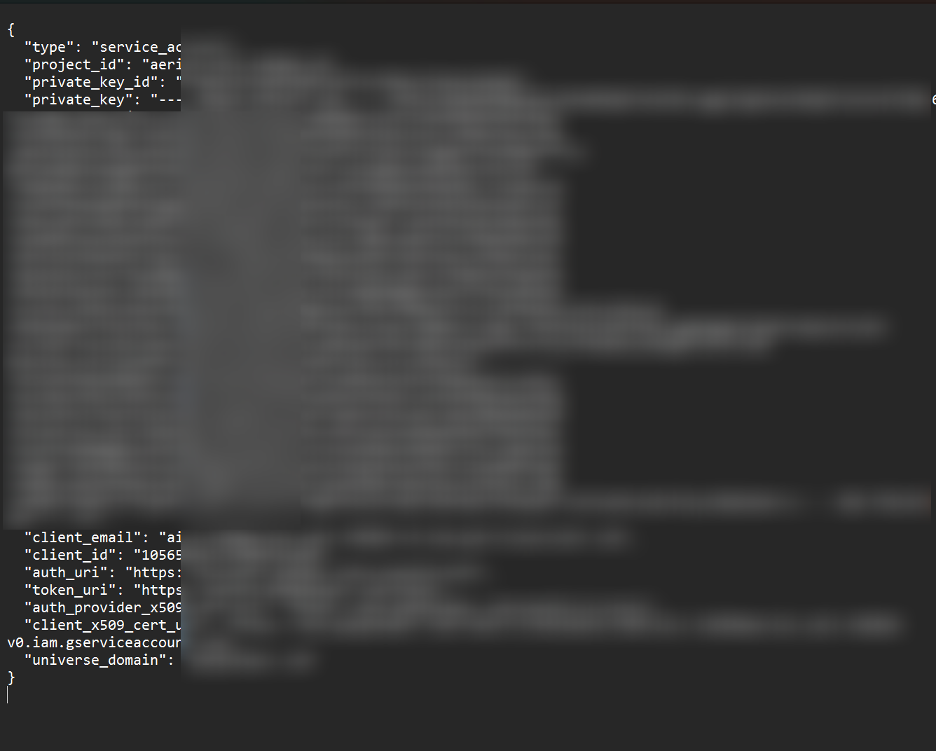 Crear clave privada en Google Cloud Console