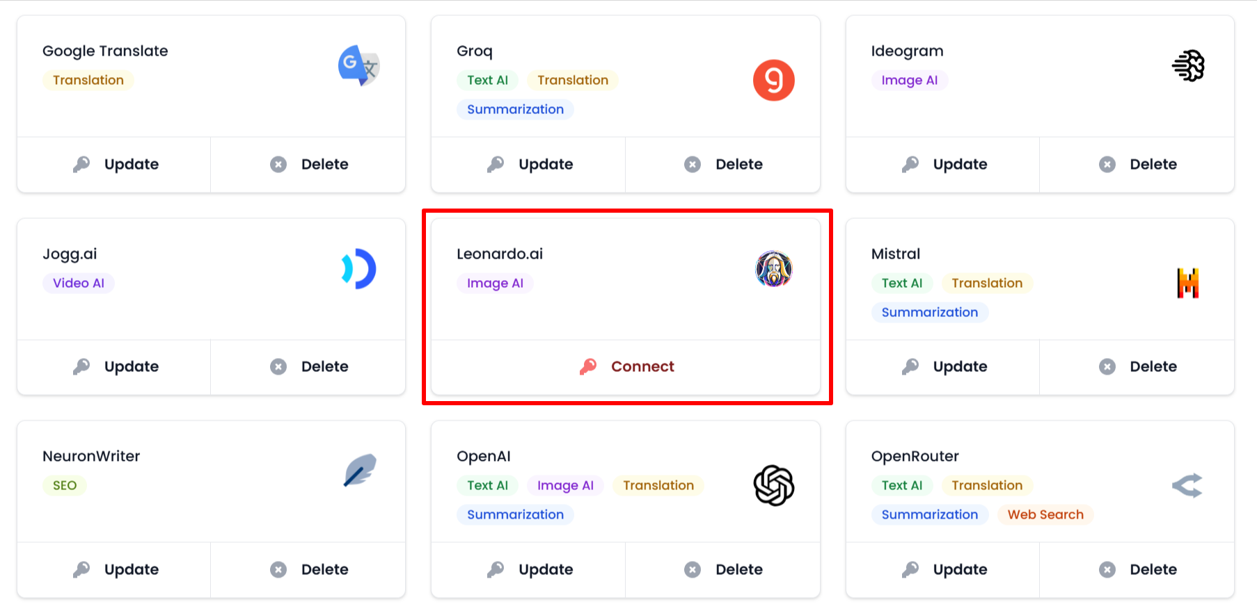 Leonardo.ai plans page