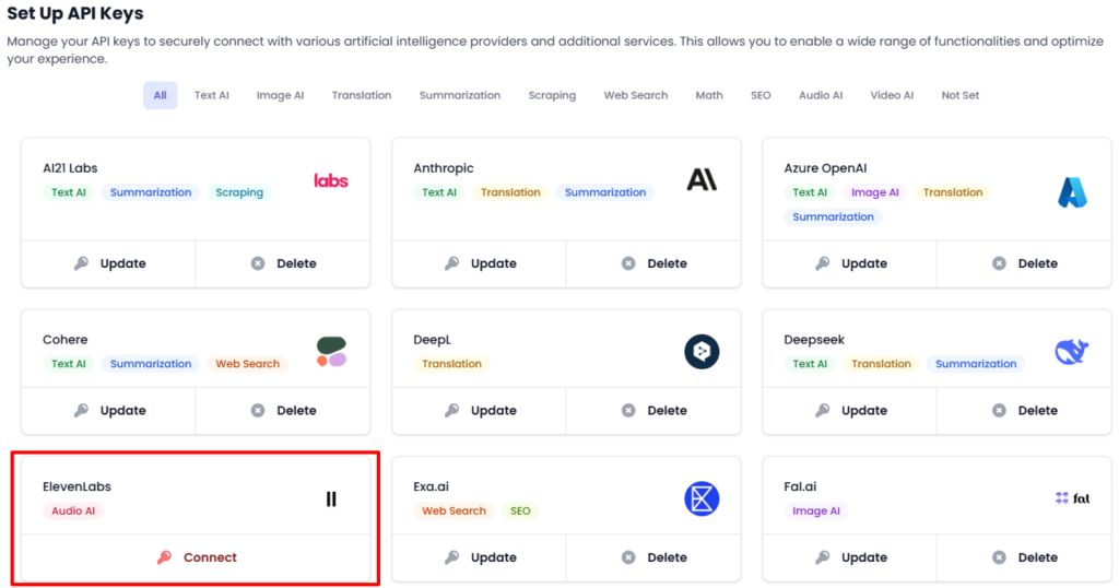 clave api elevenlabs