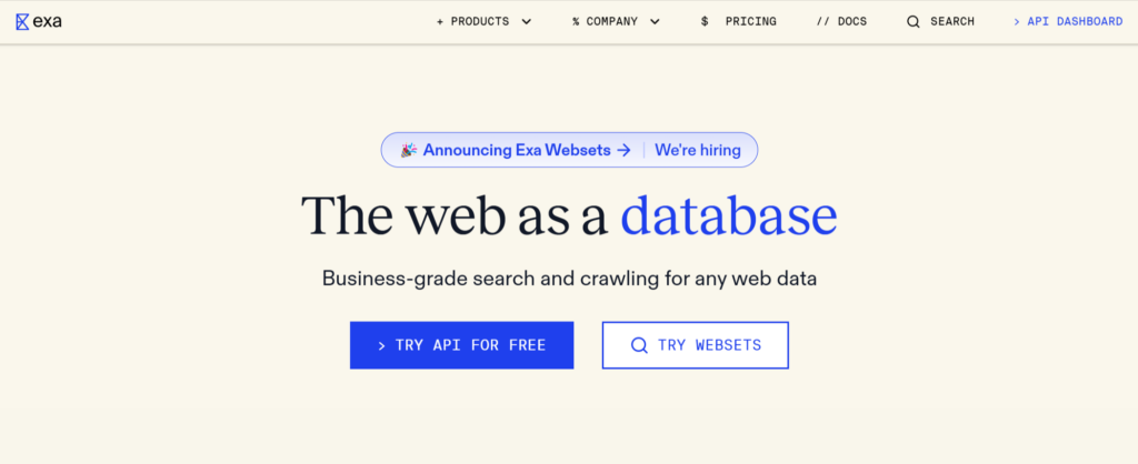 Exa.ai API key
