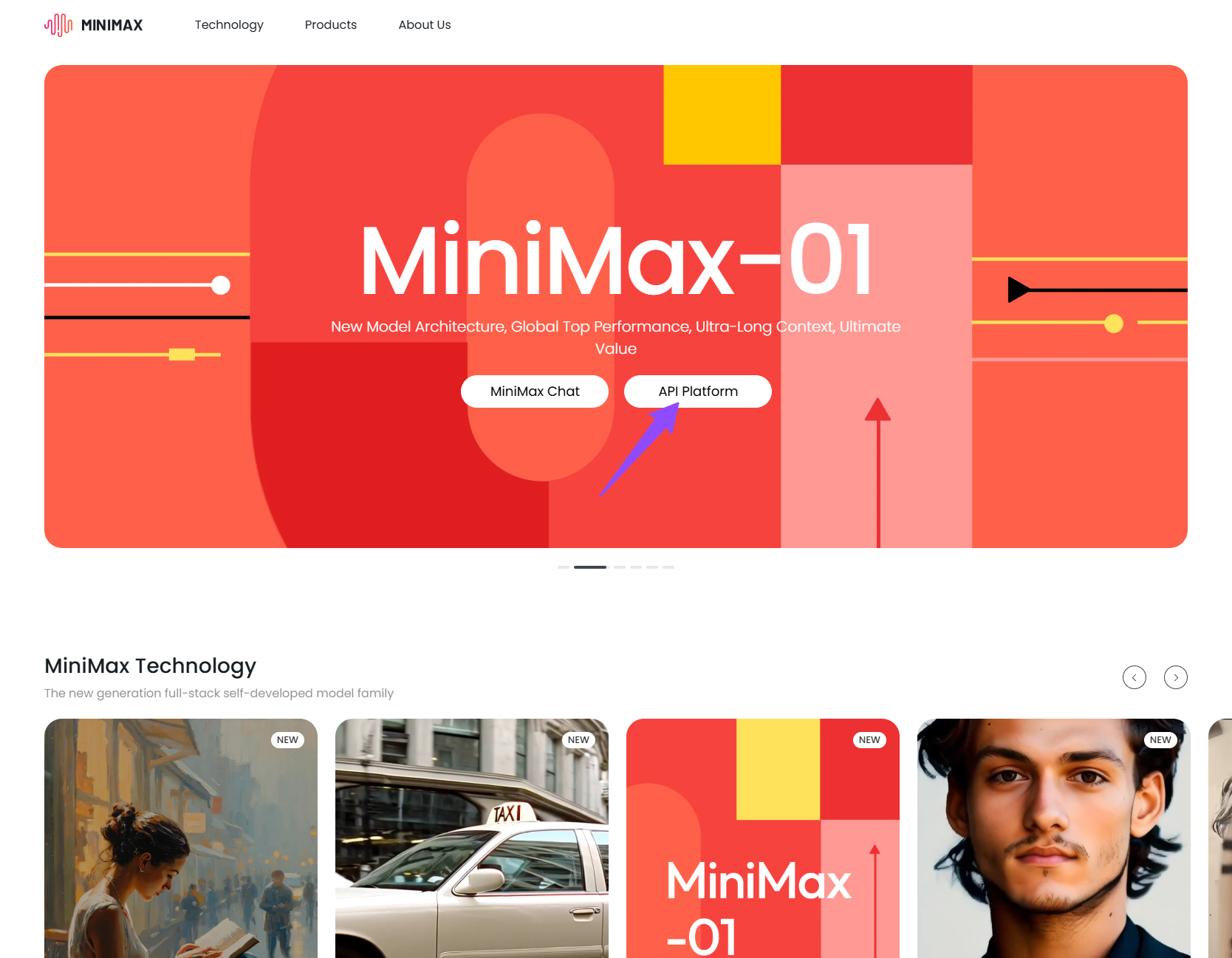 Página principal de Minimax